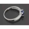 Bague de fiançailles en argent avec rubis bleu Bliss pour femmes Tabasom