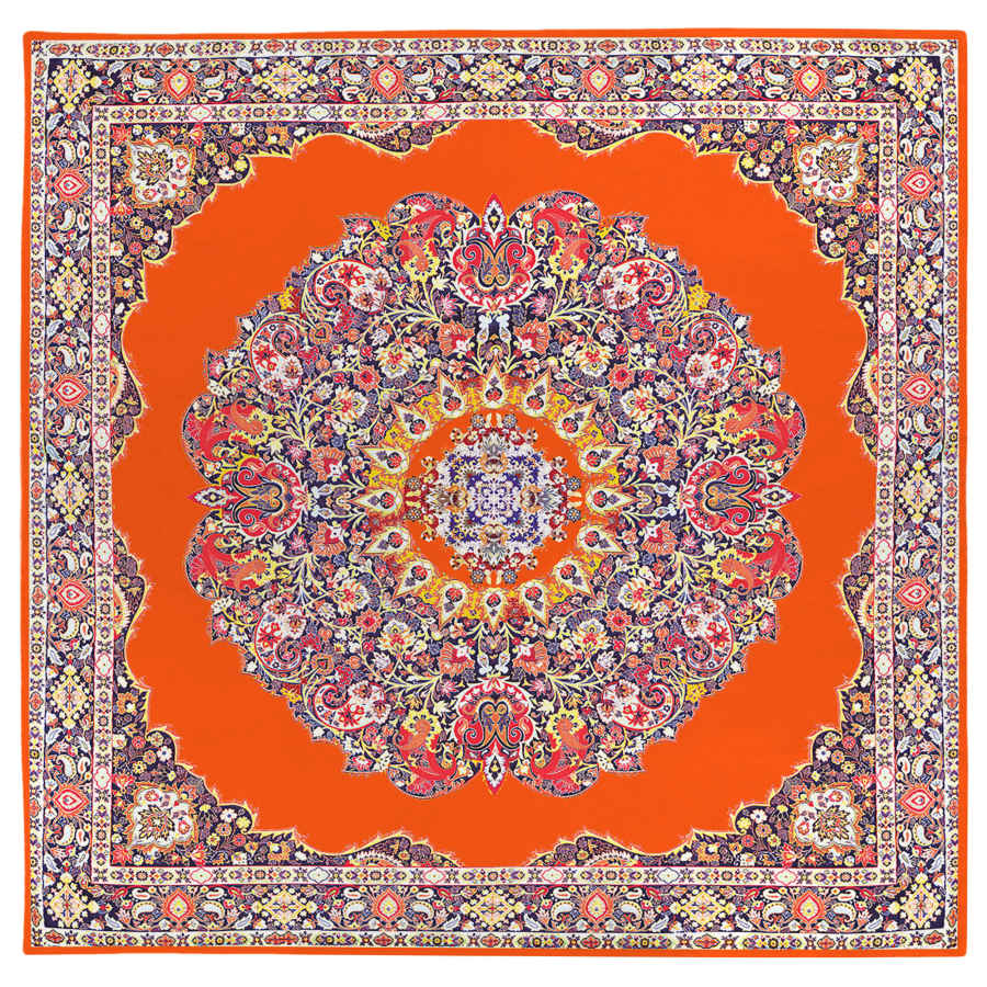 Nappe en Velours au Design Inspiré de l’Élégance Perse Boteh Jegheh