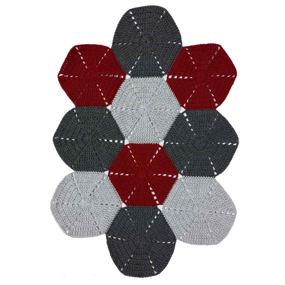 Nappe au Crochet Tricotée à la Main Modèle Boho