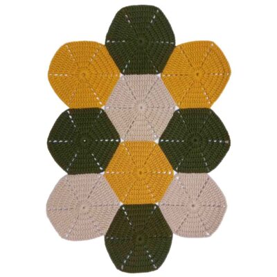 Nappe au Crochet Tricotée à la Main Modèle Boho