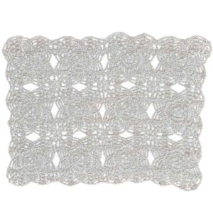 Nappe au Crochet Tricotée à la Main Modèle Lotus