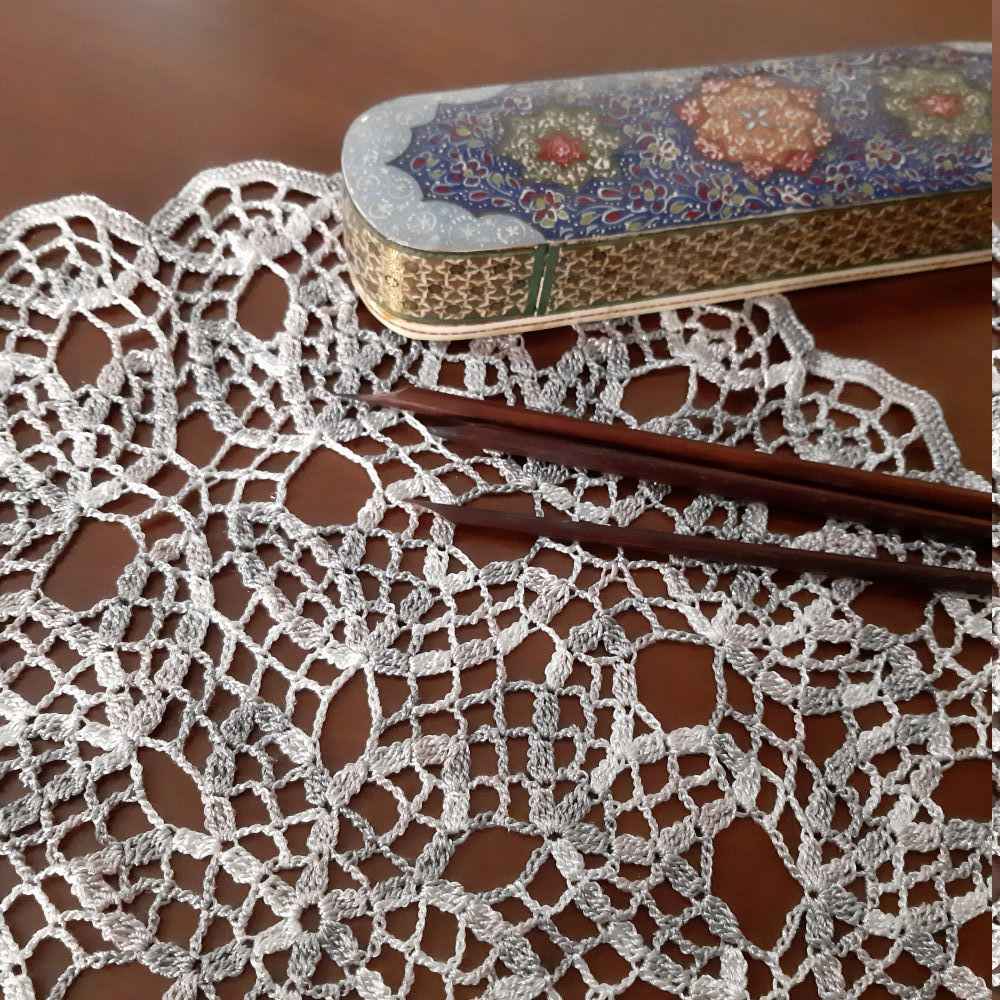 Nappe au Crochet Tricotée à la Main Modèle Ronak