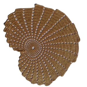 Nappe au Crochet Tricotée à la Main Modèle Escargot