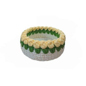 Panier de rangement en crochet modèle Laleh