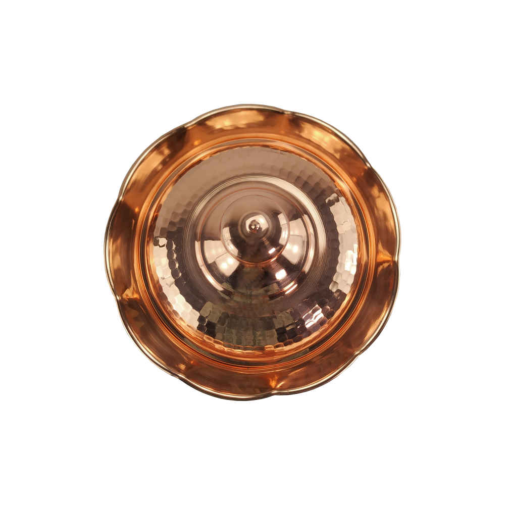 Sucrier persan artisanal en cuivre – Martelé Chakoshi