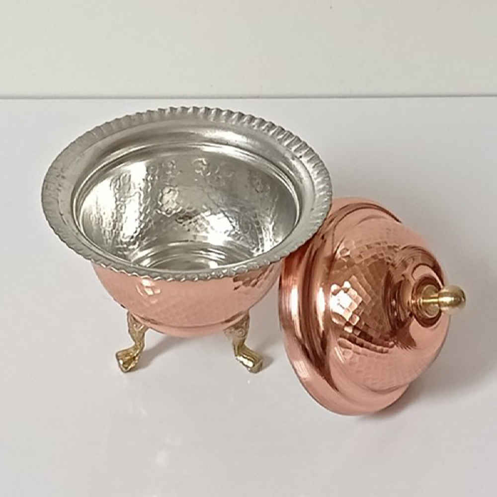 Sucrier persan artisanal en cuivre – Martelé