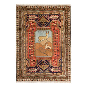 Tapis persan noué à la main modèle Poshti Ardabil