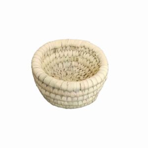 Panier de rangement en feuille de palmier tissé à la main persan modèle Afrina