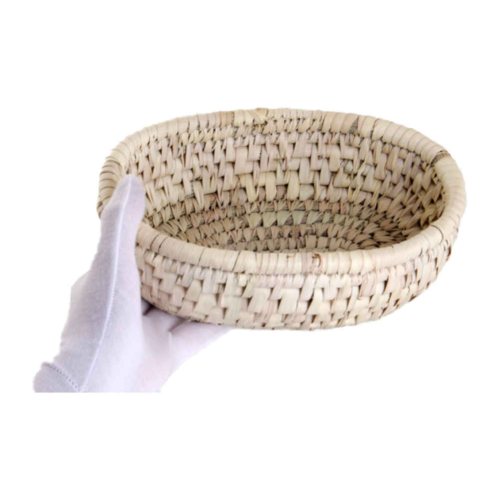 Panier de rangement en feuille de palmier tissé à la main persan modèle Azin