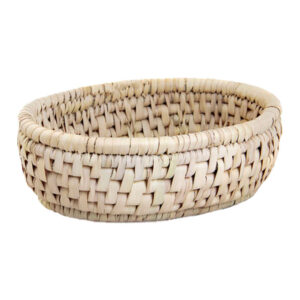 Panier de rangement en feuille de palmier tissé à la main persan modèle Azin