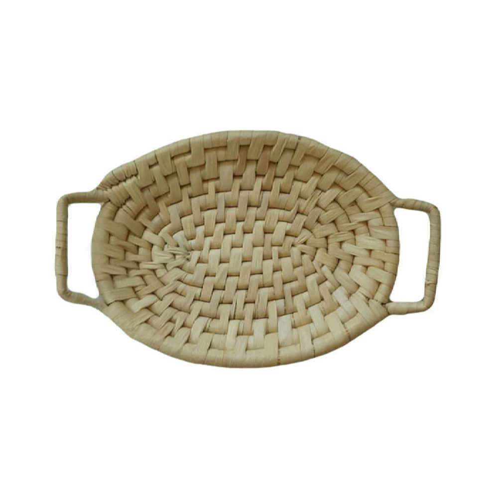 Panier en feuille de palmier tissé à la main persan modèle Banafsheh