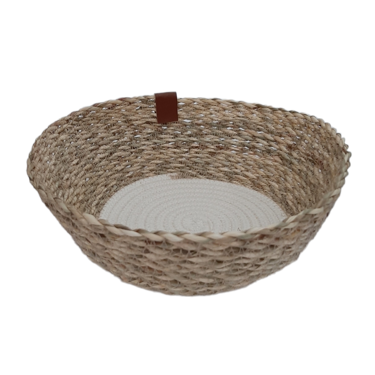 Panier de rangement en feuille de palmier tissé à la main persan modèle Farnaz