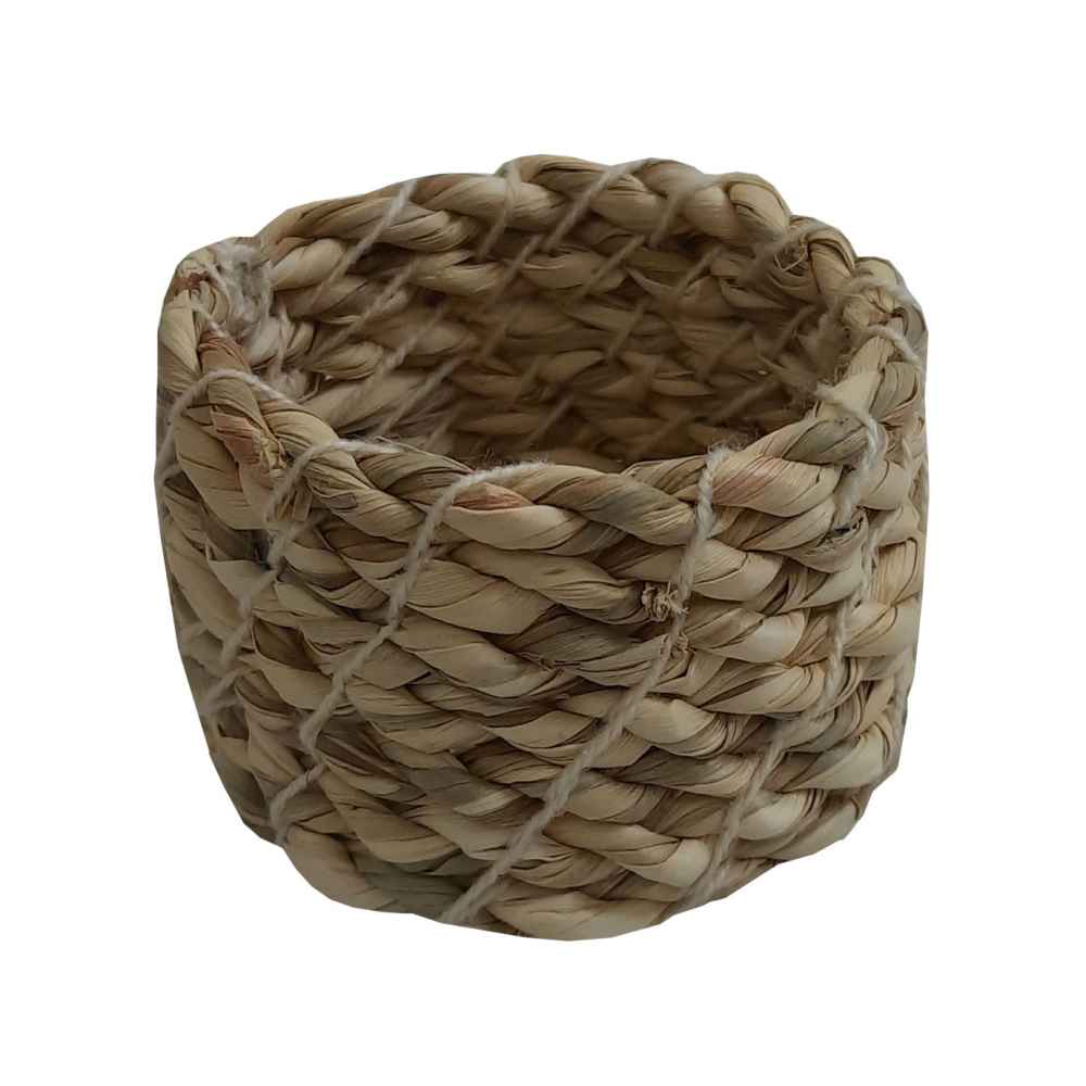 Panier de rangement en feuille de palmier tissé à la main persan modèle Gandom