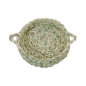 Panier de rangement en feuille de palmier tissé à la main persan modèle Yalda