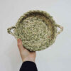 Panier de rangement en feuille de palmier tissé à la main persan modèle Yalda