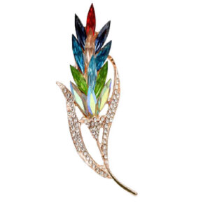 Flower Brooch Pin – Metal Zivar Design: Broche Fleur – Design Zivar en Métal