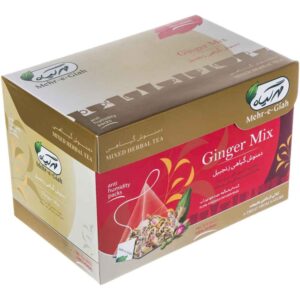 Mélange de tisane : Gingembre, Cannelle, Rose rouge & Menthe – 4 paquets
