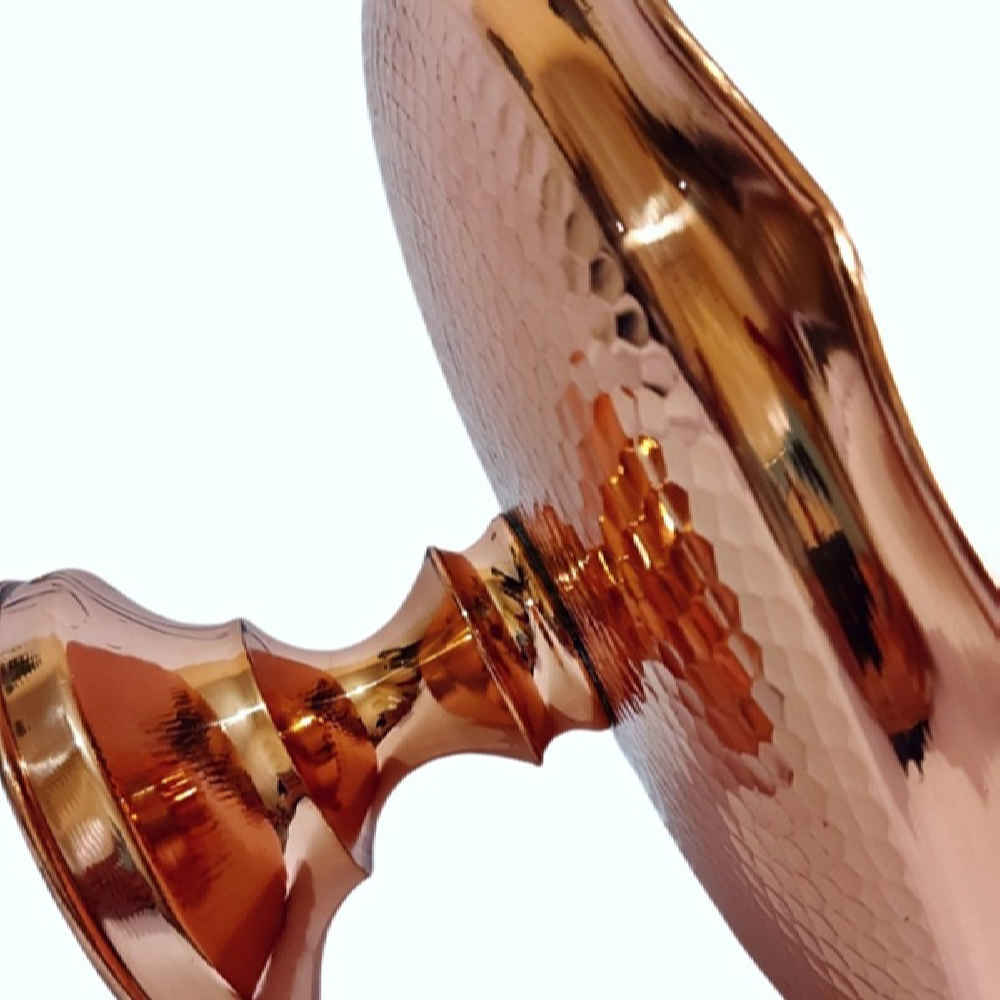 Bol de service en cuivre adapté pour les fruits et les sucreries, martelé Labchin