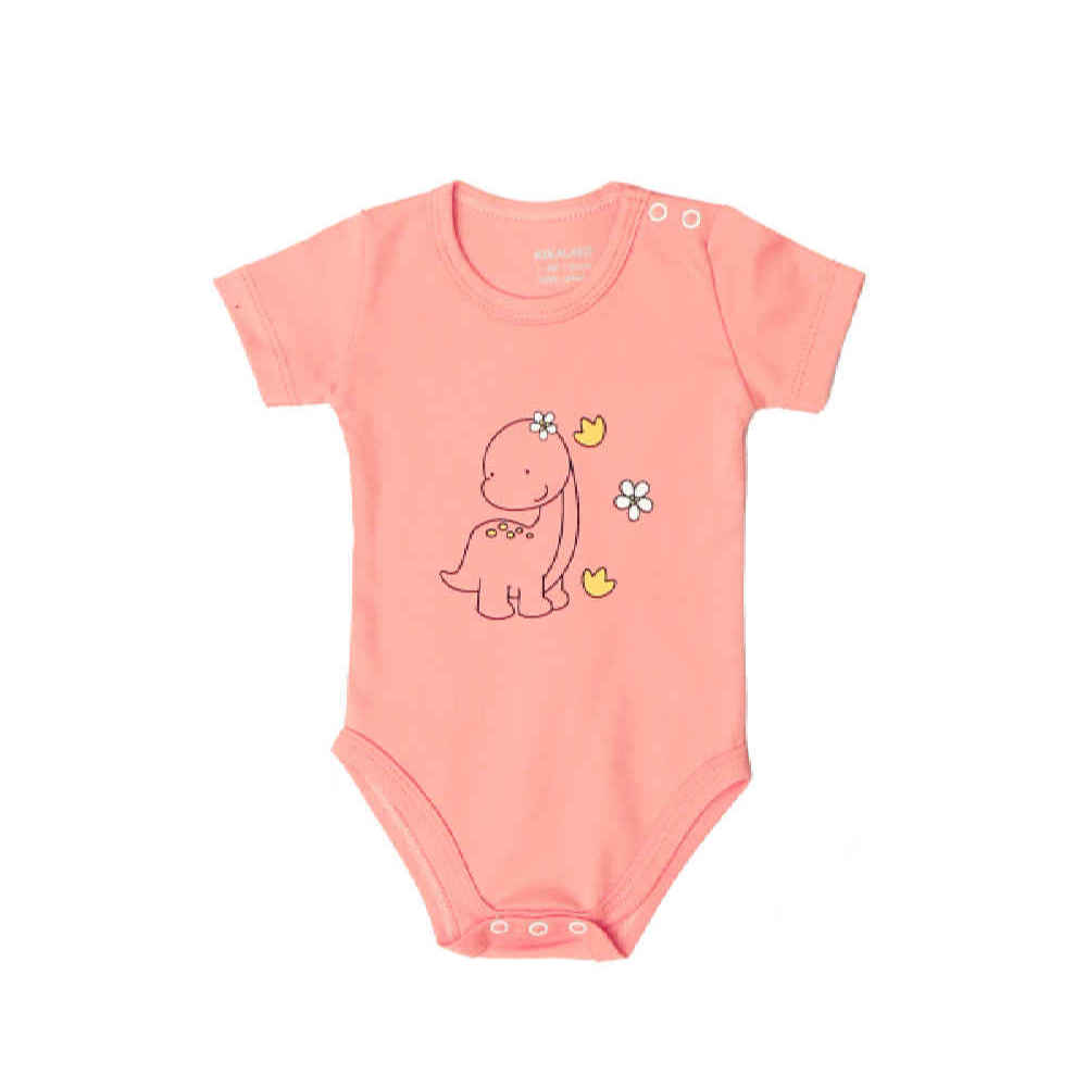 Body bébé à manches courtes rose