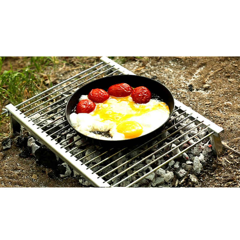 Grill Pliable Portable pour Feu de Camp pour Cuisine en Plein Air Ariaman