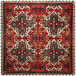 Nappe en Velours au Design Inspiré de l’Élégance Perse