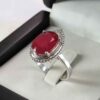 Bague de fiançailles en argent avec rubis rouge Bliss pour femmes Kiana Ashki