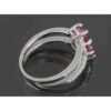Bague de fiançailles en argent avec rubis rouge Bliss pour femmes Kiana Soha