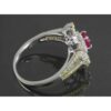 Bague de fiançailles en argent avec rubis rouge Bliss pour femmes Kiana Sorkhab
