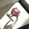 Bague de fiançailles en argent avec rubis rouge Bliss pour femmes Kiana Taranom