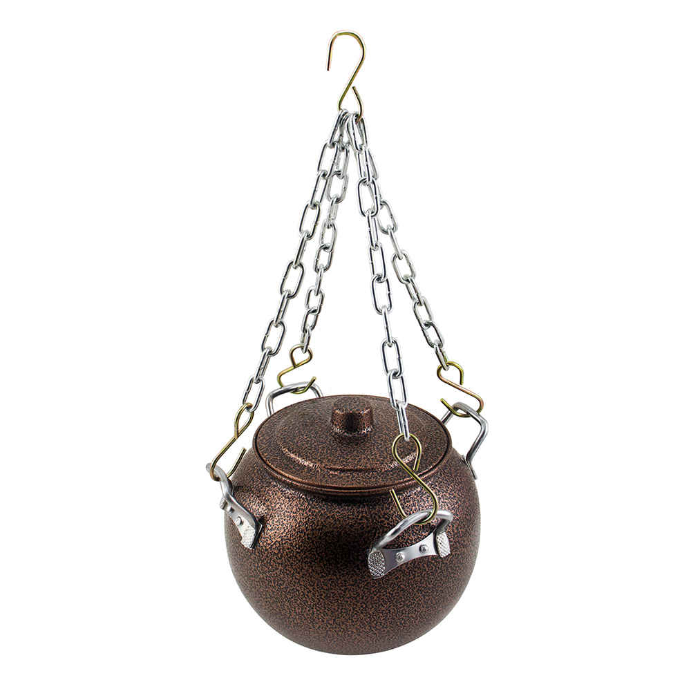 Pot de Cuisine Suspendu pour Feu de Camp – Durable et Polyvalent pour Cuisine en Plein Air