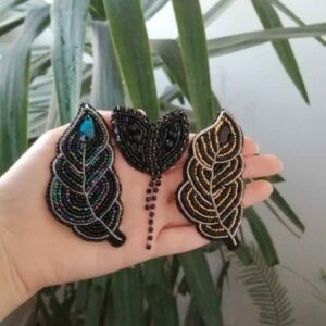 Ensemble de 3 épingles féminines faites main perles