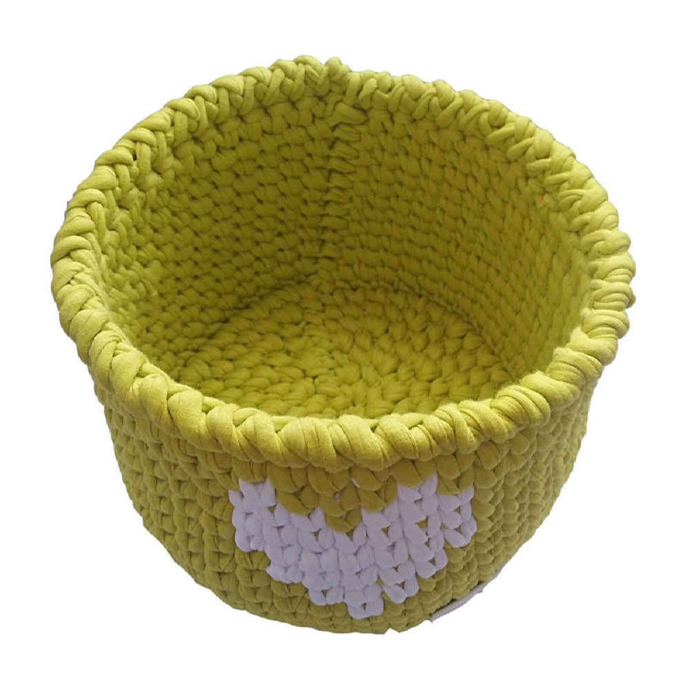 Ensemble de 3 paniers de rangement en crochet modèle Art