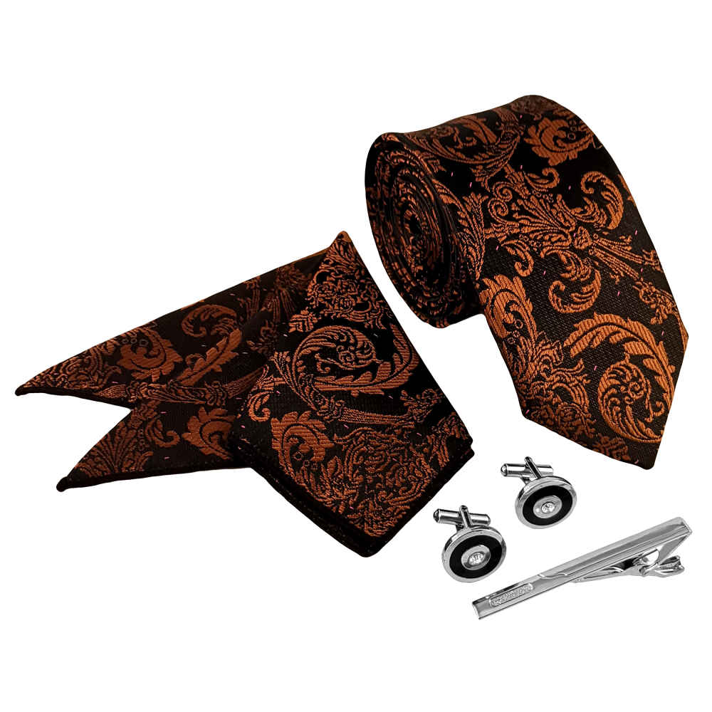 Ensemble Cravate, Pochette & Boutons de Manchette pour Homme – Dora de Luxe