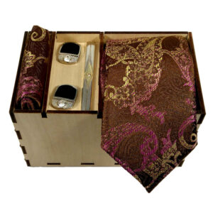 Ensemble Cravate, Pochette & Boutons de Manchette pour Homme – Mandana de Luxe