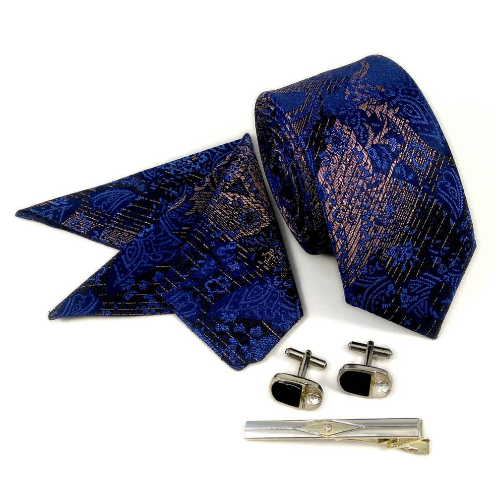 Ensemble Cravate, Pochette & Boutons de Manchette pour Homme – Mandana de Luxe