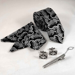 Ensemble Cravate, Pochette & Boutons de Manchette pour Homme – Nafas de Luxe