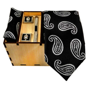 Ensemble Cravate, Pochette & Boutons de Manchette pour Homme – Sonati de Luxe