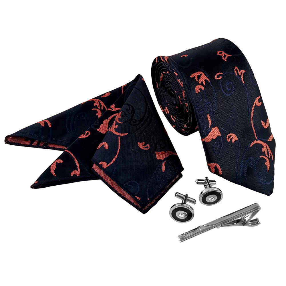 Ensemble Cravate, Pochette & Boutons de Manchette pour Homme - Yavar de Luxe
