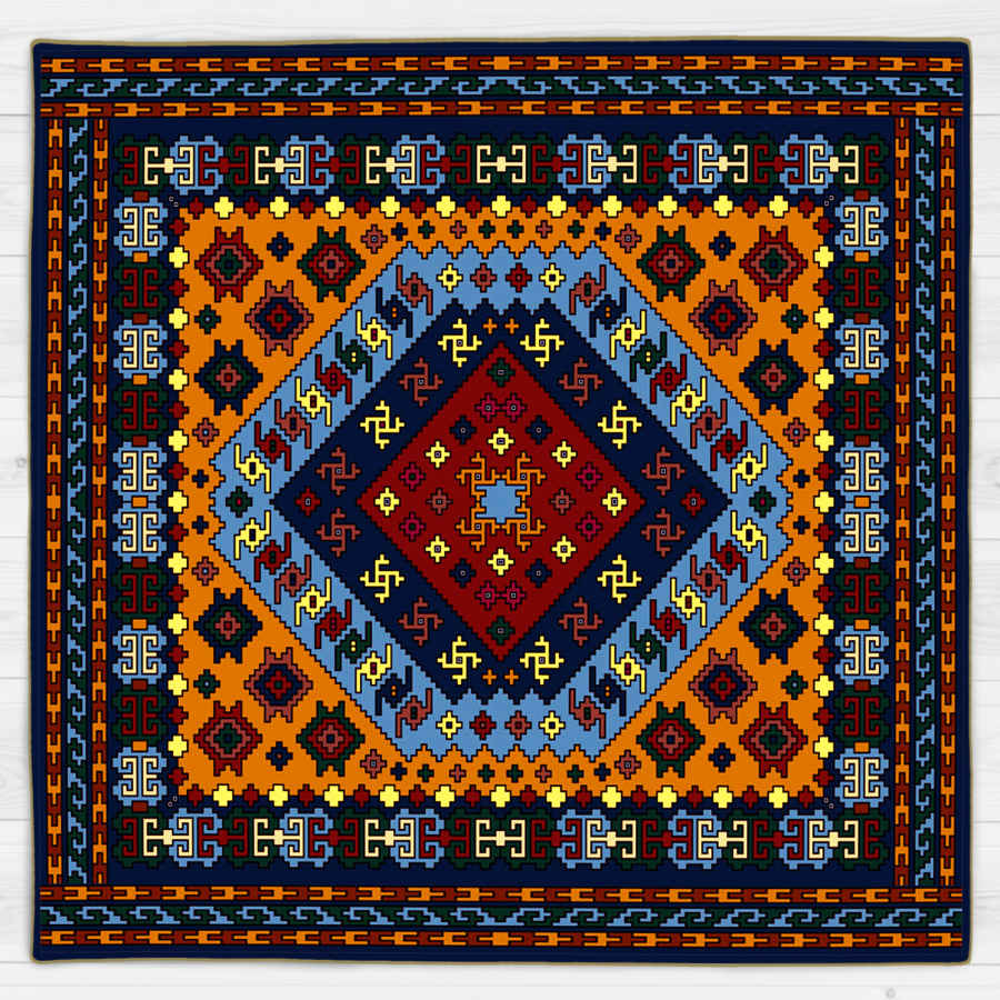 Nappe en Velours au Design Inspiré de l’Élégance Perse Gabe