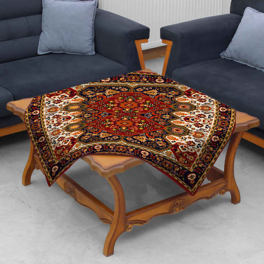 Nappe en Velours au Design Inspiré de l’Élégance Perse Rana