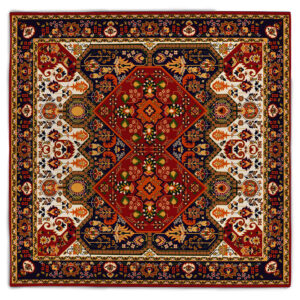 Nappe en Velours au Design Inspiré de l’Élégance Perse Rana