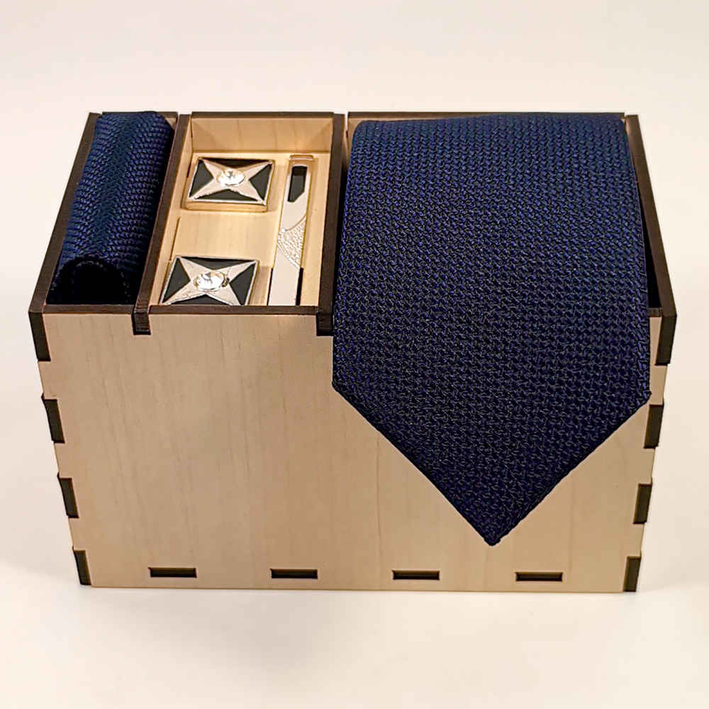 Ensemble Cravate, Pochette & Boutons de Manchette pour Homme – Maria de Luxe