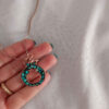 Collier en cuivre pour femmes, artistique Grenade
