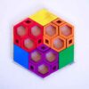 Puzzle Cerveau en Bois Hexagonal – Jouet géométrique stimulant