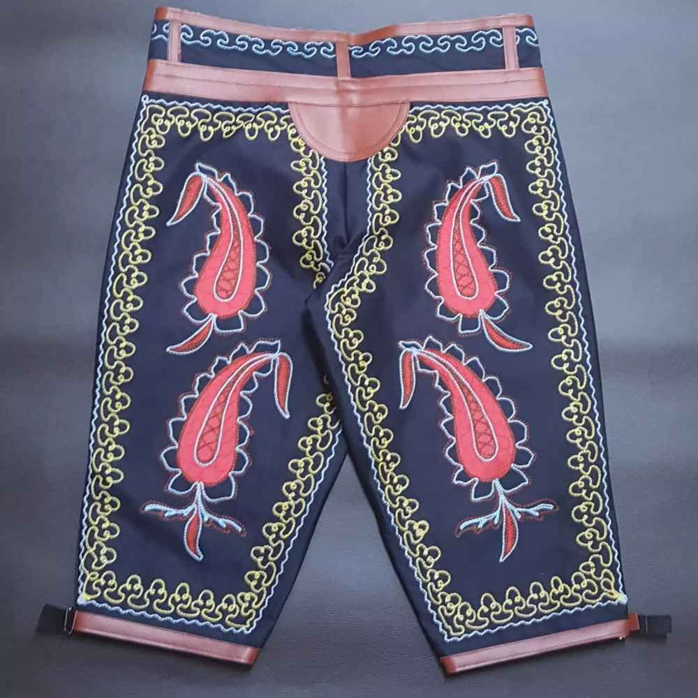 Pantalon Athlétique Zoorkhaneh 3/4 avec Cuir Naturel de Chèvre