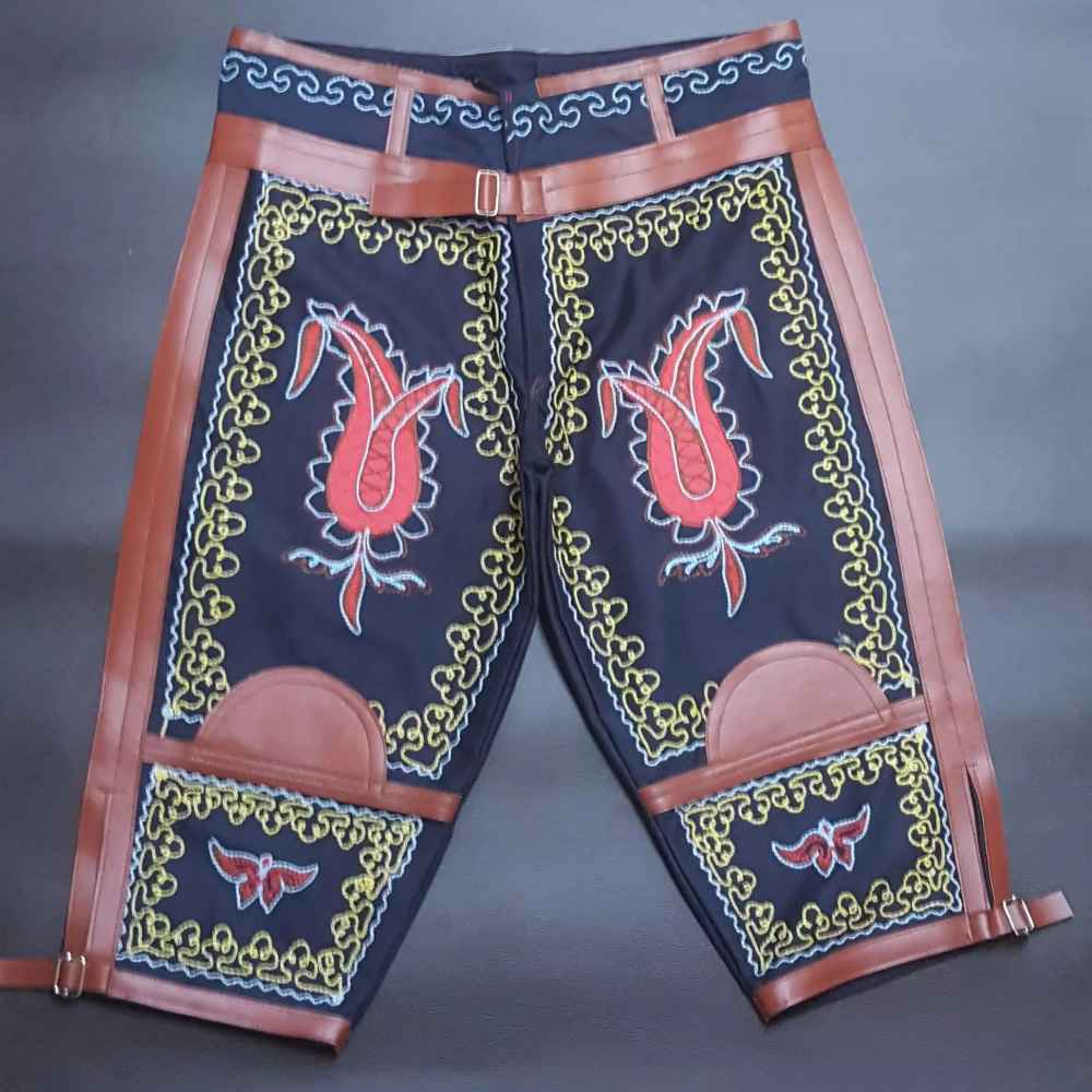 Pantalon Athlétique Zoorkhaneh 3/4 avec Cuir Naturel de Chèvre