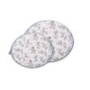 Ensemble de Tablier de Cuisine Floral Gris 10 Pièces Modèle Parzad