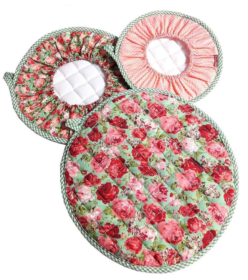 Ensemble de Tablier de Cuisine Floral 12 Pièces Modèle Karchi