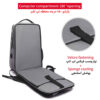 Sac à Dos Étanche pour Ordinateur Portable Noir - Modèle Nikan