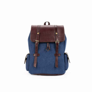 Sac à Dos en Toile Bleue pour Femme – Modèle Leila